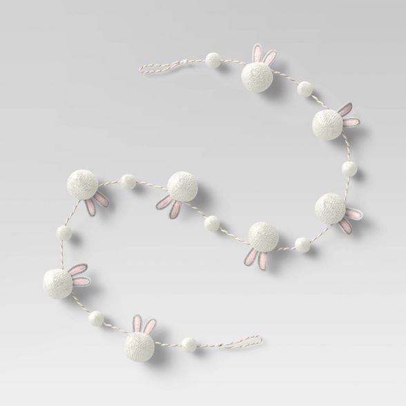 10" Decorative Easter Holiday Garland White - Opalhouse™ | Target