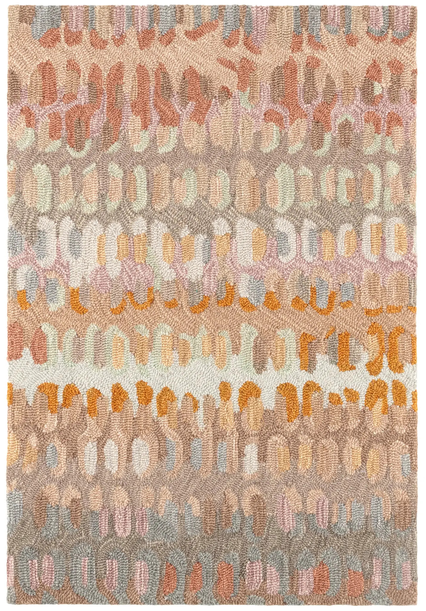 Paint Chip Hand Micro Hooked Wool Rug | Pastel | Rugs USA