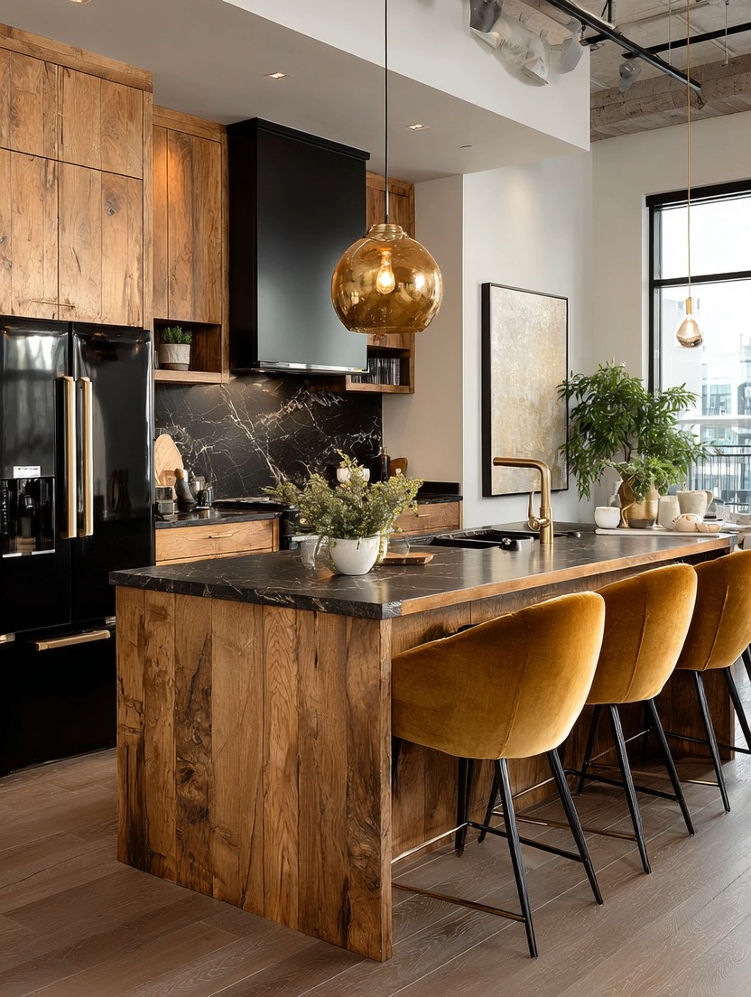 If your personality makes a statement… your home should too.

This kitchen is all about bold, intentional choices.

Start with those velvet counter stools in a rich golden tone—warm, confident, and impossible to ignore. Then layer in black and gold appliances and a statement faucet to anchor the space with contrast and depth.

It’s not about adding more—it’s about choosing pieces that stand out.

This is for those who don’t decorate quietly… they design with presence.

Create this look with our curated selection of velvet counter stools, black and gold appliances, and statement faucets—product options linked below.

#kitchendesign #homedecorideas #interiordesign #modernhome 

 #LTKHome #LTKMens