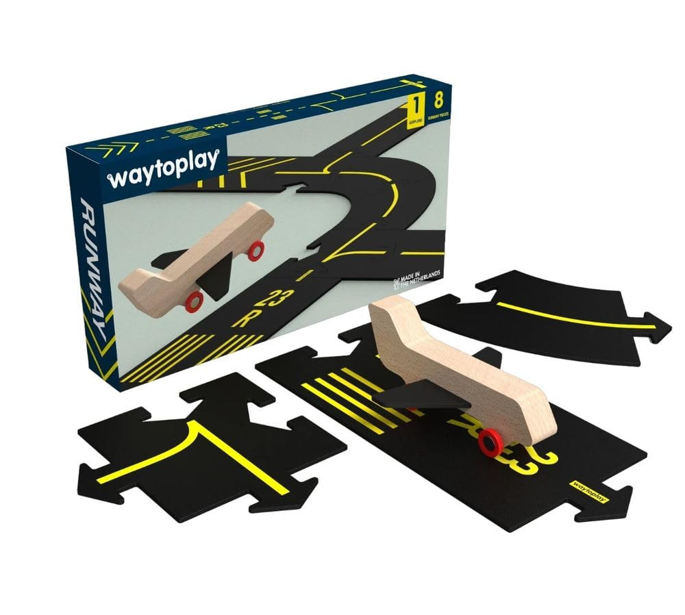 Waytoplay - Runway - Airport Play Set - Wooden Aeroplane Included | Amazon (US)
