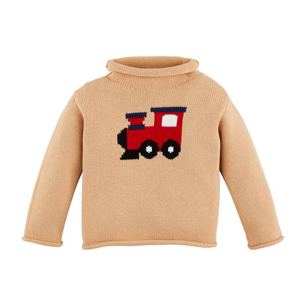 Train Rollneck Toddler Sweater | Mud Pie