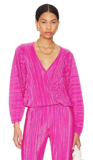 Always Fits Plisse Sculpt Top in Fuchsia Pink001 | Revolve Clothing (Global)