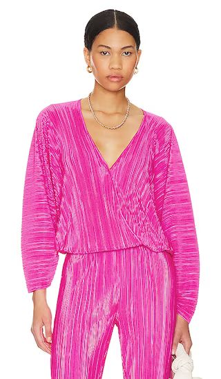 Always Fits Plisse Sculpt Top in Fuchsia Pink001 | Revolve Clothing (Global)