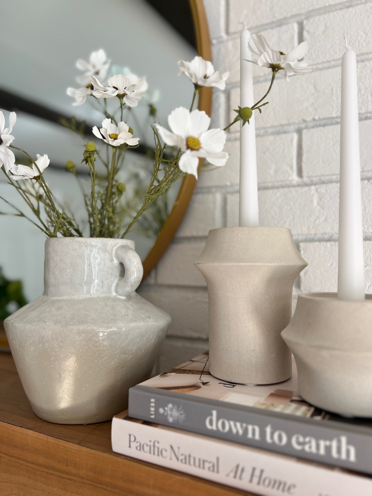 Neutral mantle styling - Amazon vas, crate & barrel candle holders 

#LTKFindsUnder100 #LTKStyleTip #LTKHome