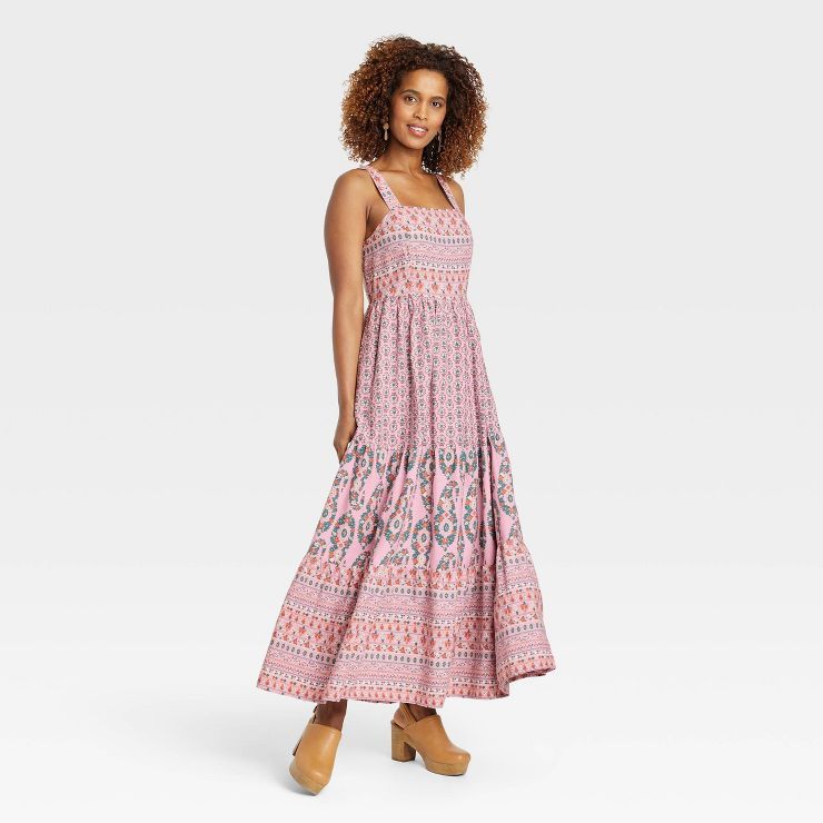 Women&#39;s Sleeveless A-Line Dress - Knox Rose&#8482; Pink Floral XS | Target