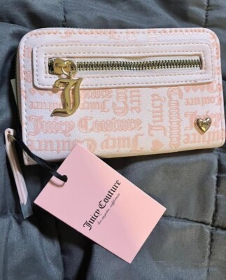 Juicy Couture Wallet Material Girl Powder Blush Multicompartment Bifold | eBay US