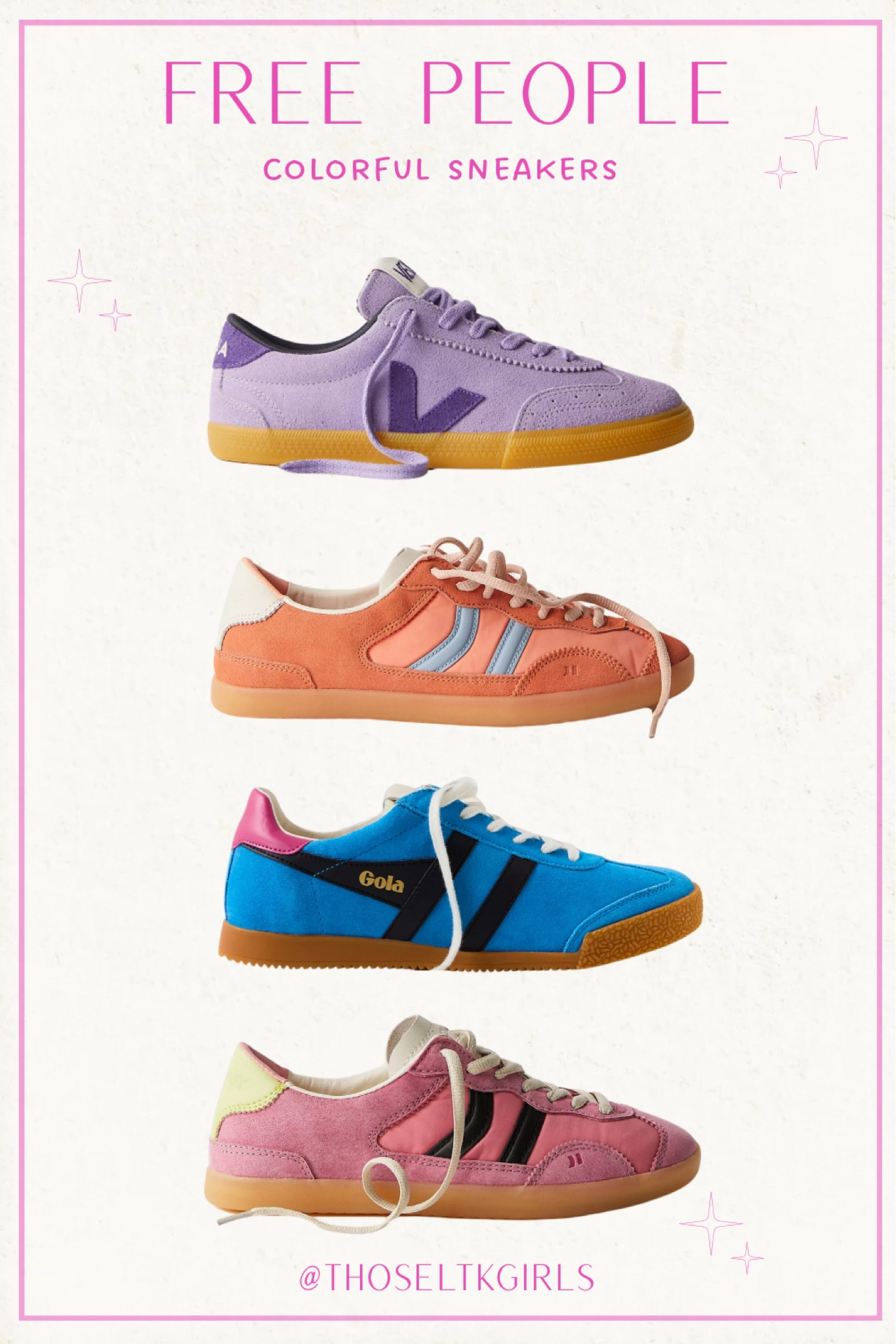 Free People Colorful Sneakers🦋

Trending Sneakers 2025, Summer Shoes, Summer Outfits, 2025 Shoe Trends

#LTKShoeCrush #LTKSummerEdit #LTKActive