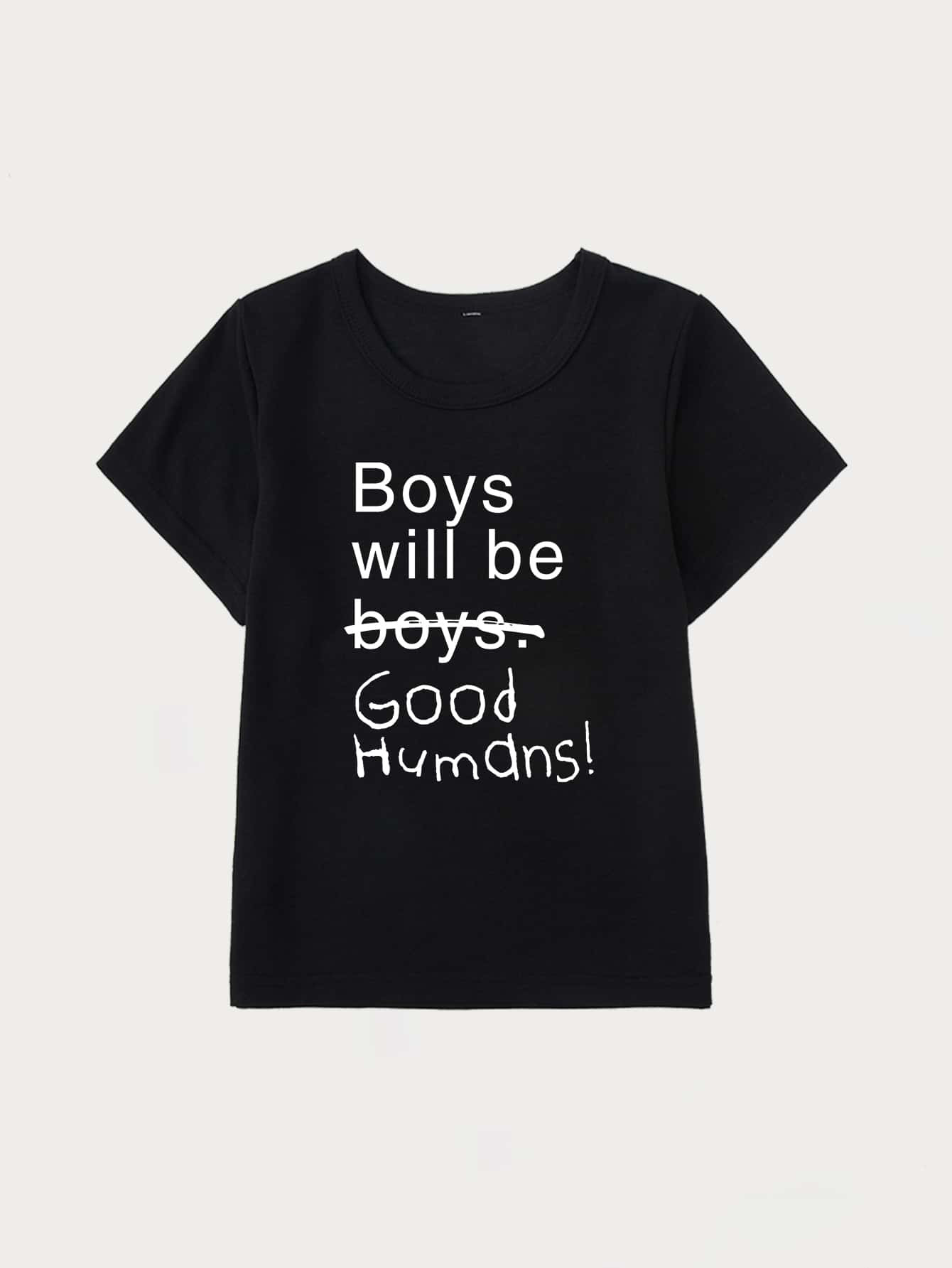 Toddler Boys Slogan Graphic Tee | SHEIN