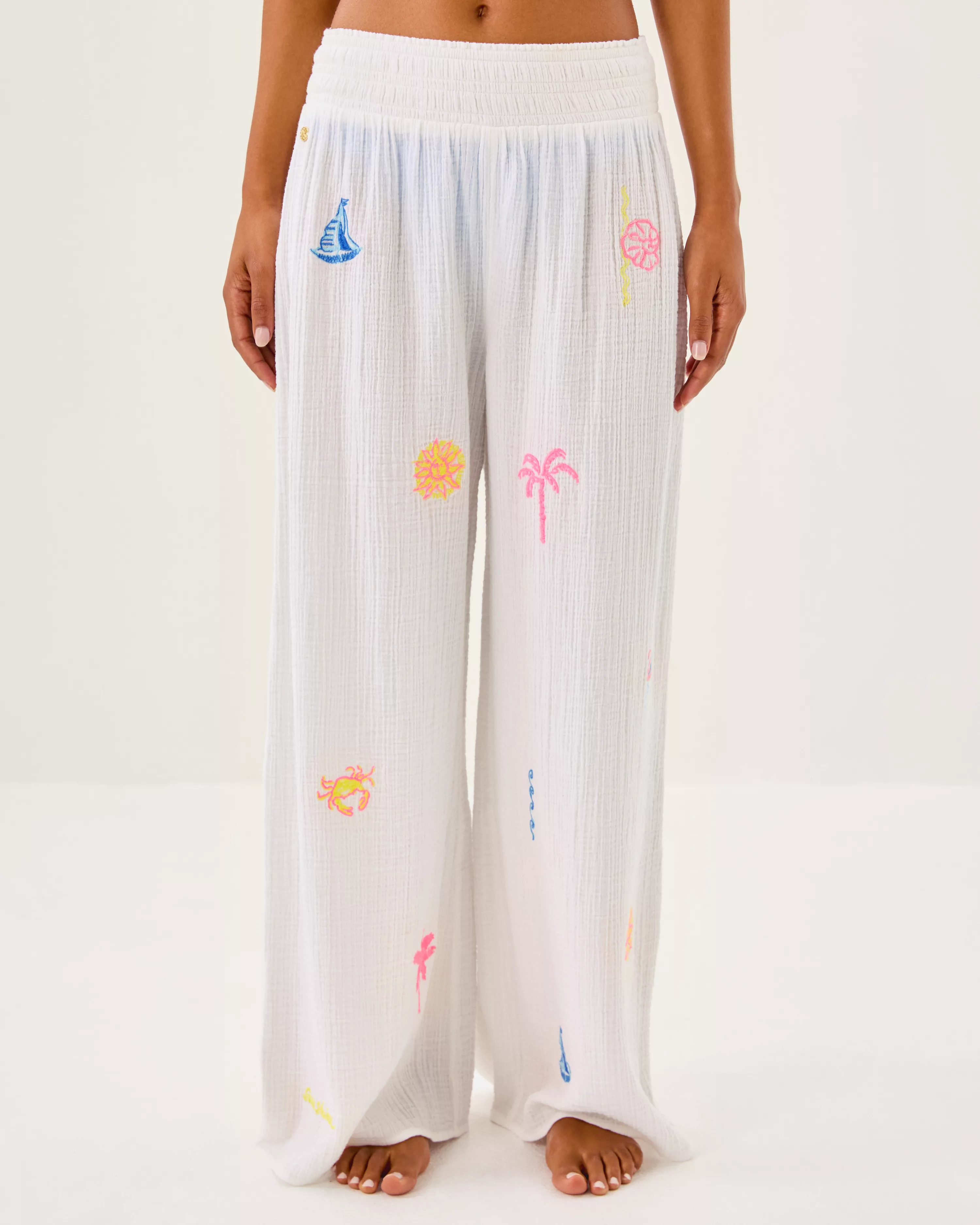 29" Enzo Embroidered Pant Cover-Up | Lilly Pulitzer