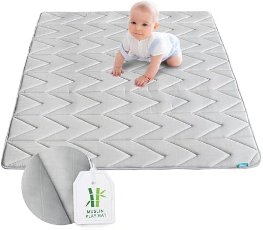 Foam Play Mat 50×50, Muslin Kids Play Mat Fits for Dripex & Suposeu Playpen, One-Piece Crawling ... | Amazon (US)