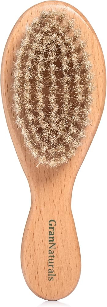 GranNaturals Boar Bristle Soft Cat Brush for Indoor, Outdoor, Short Haired Cats, Kittens, Small D... | Amazon (US)