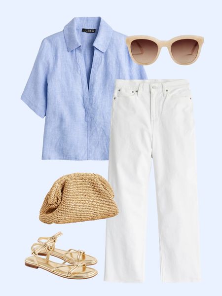 The perfect New England style blue and white outfit for spring 

#LTKstyletip #LTKsalealert #LTKfindsunder100