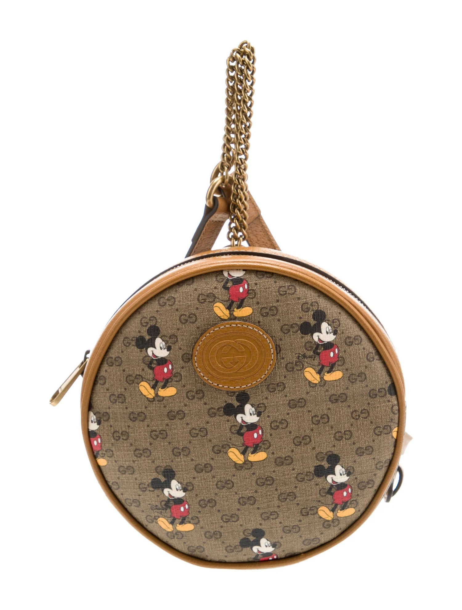 x Disney Mini Vintage GG Supreme Mickey Mouse Round Backpack | The RealReal