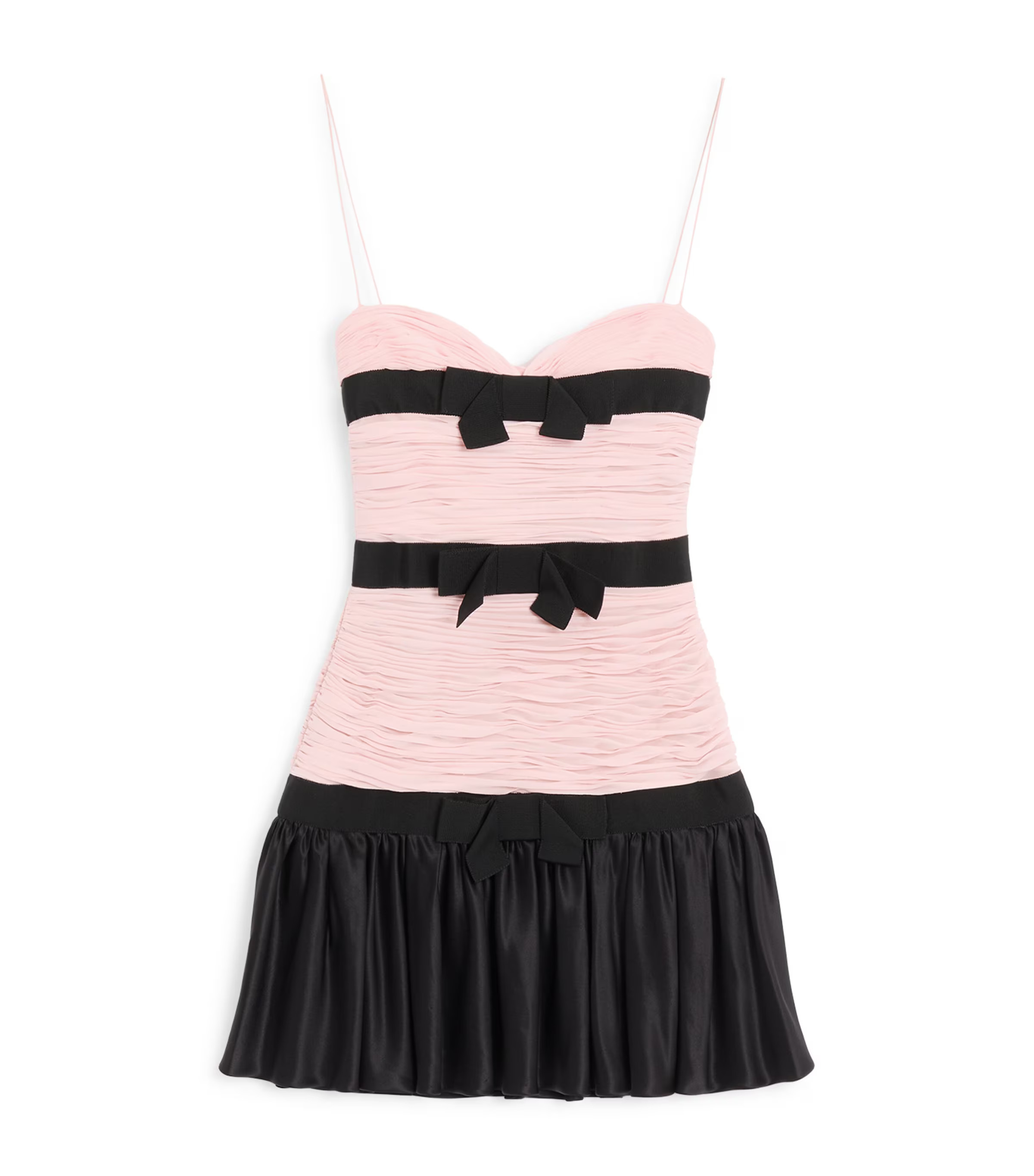 Valentino Silk Bow Mini Dress | Harrods (US)