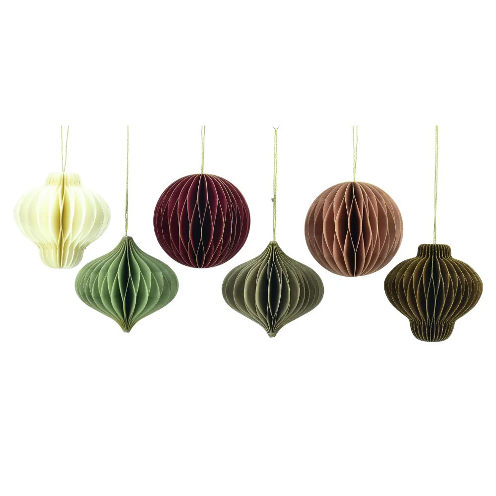 Mini Paper Honeycomb Assorted Ornament | CG Hunter
