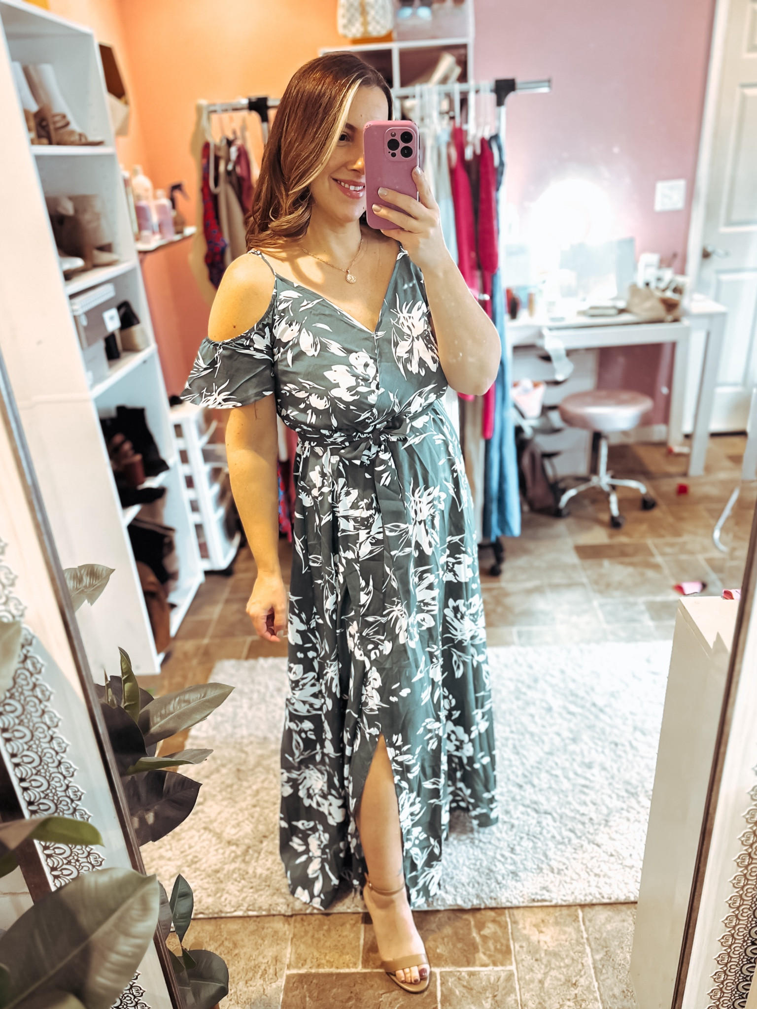 Cold shoulder floral maxi dress from Amazon. Runs true to size wearing a size small

#LTKSeasonal #LTKfindsunder50 #LTKstyletip