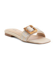 Leather Aurelie Buckle Slide Sandals | Women's Shoes | Marshalls | Marshalls