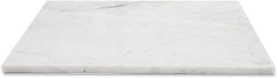 Diflart Natural Marble Pastry Board for Kitchen, 16x20 Inch, White, Stone Cutting Board Large for... | Amazon (US)