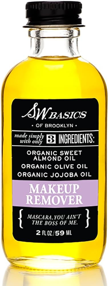 S.w. Basics Makeup Remover With Organic Sweet Almond, Olive & Jojoba Oils, 2 Oz | Amazon (US)