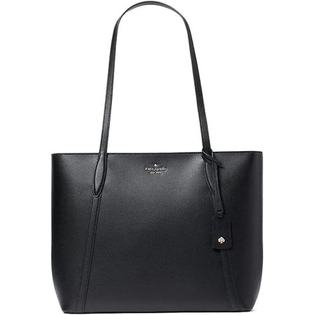 KATE SPADE CARA LARGE TOTE SHOULDER BAG LAPTOP CARRYALL BLACK LEATHER GOLD | Walmart (US)