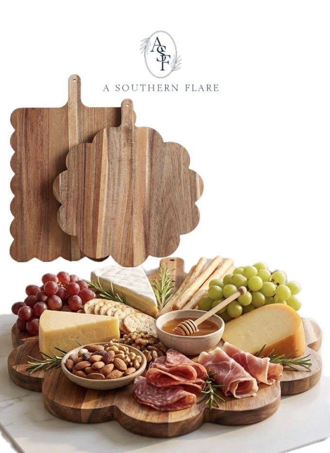 wooden cutting boards are perfect for any meal prep! Great for charcuterie too. #KitchenEssentials