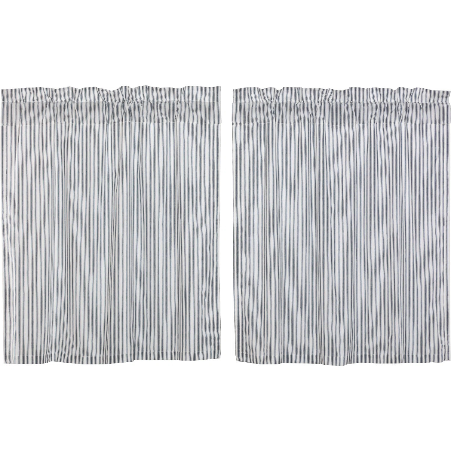 August Grove® Surikova Striped Cotton Tailored 72" Cafe Curtain "& Reviews" | Wayfair | Wayfair North America