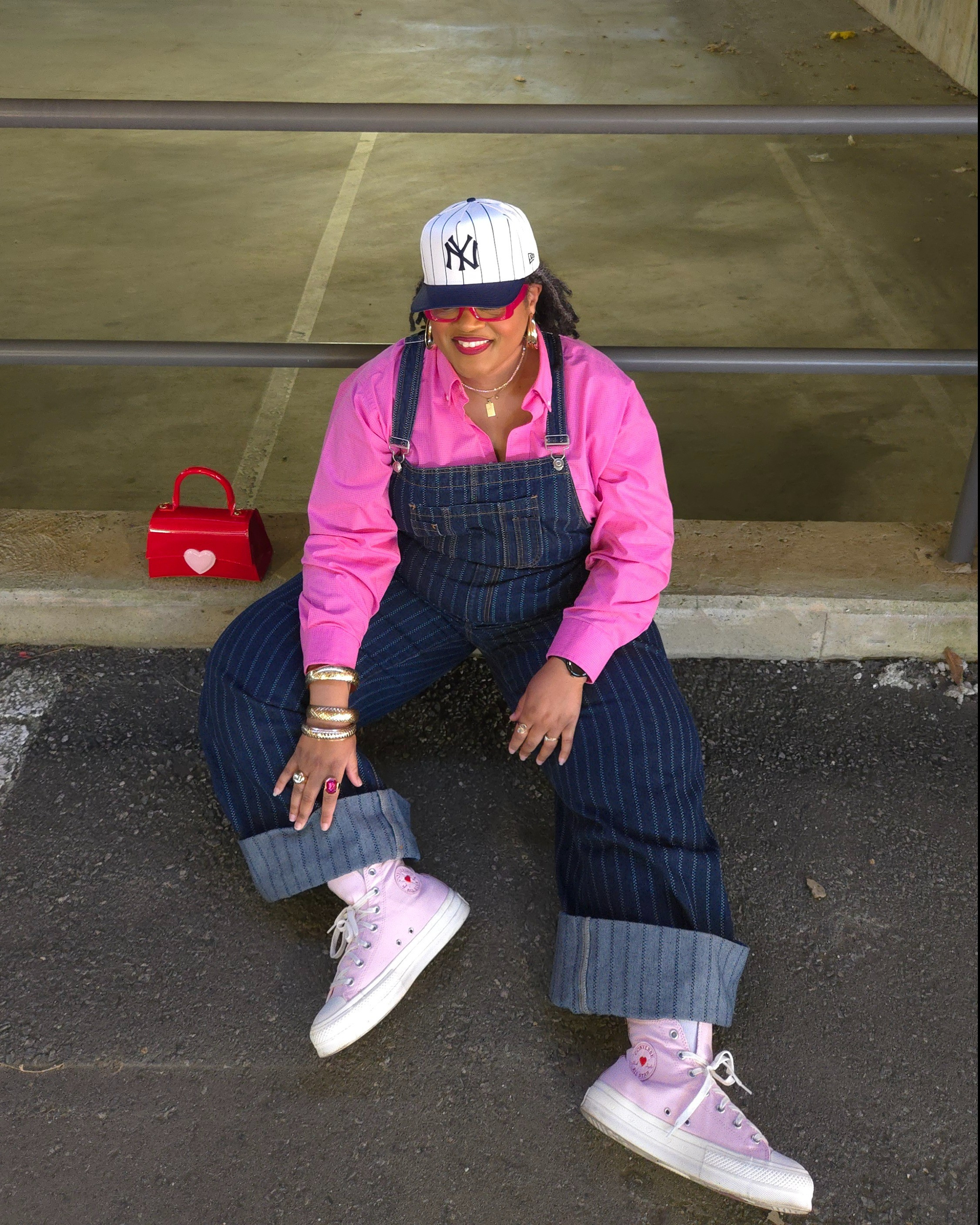 Love a good pair of overalls! 💗 (Note: My glasses and overalls are from Fashion Nova.)

#LTKootd #LTKPlusSize