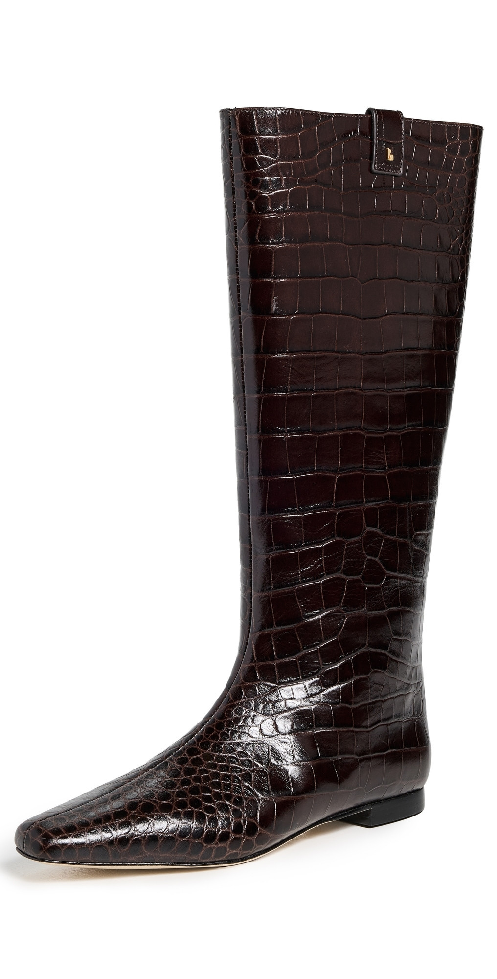 Larroudé Alexis Flat Boots Dark 8.5 | Shopbop