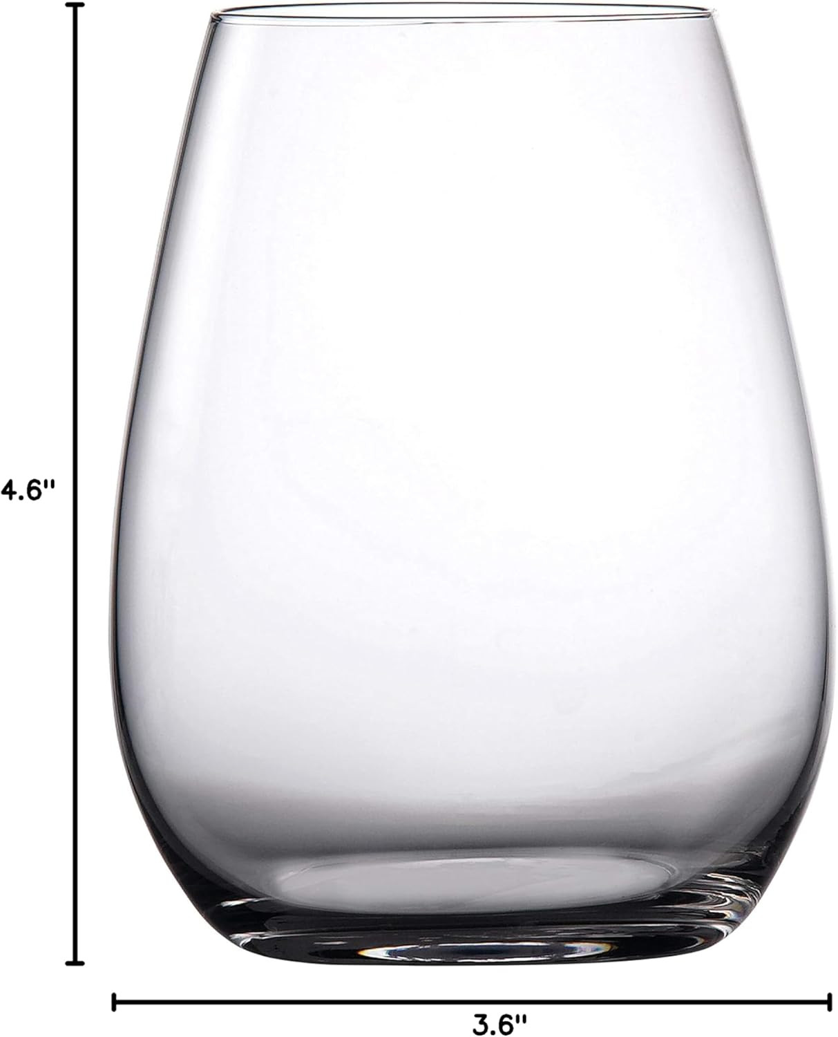 Marquis By Waterford Moments Stemless Wine Glass Set of 4, 4 Count (Pack of 1), Clear | Amazon (US)