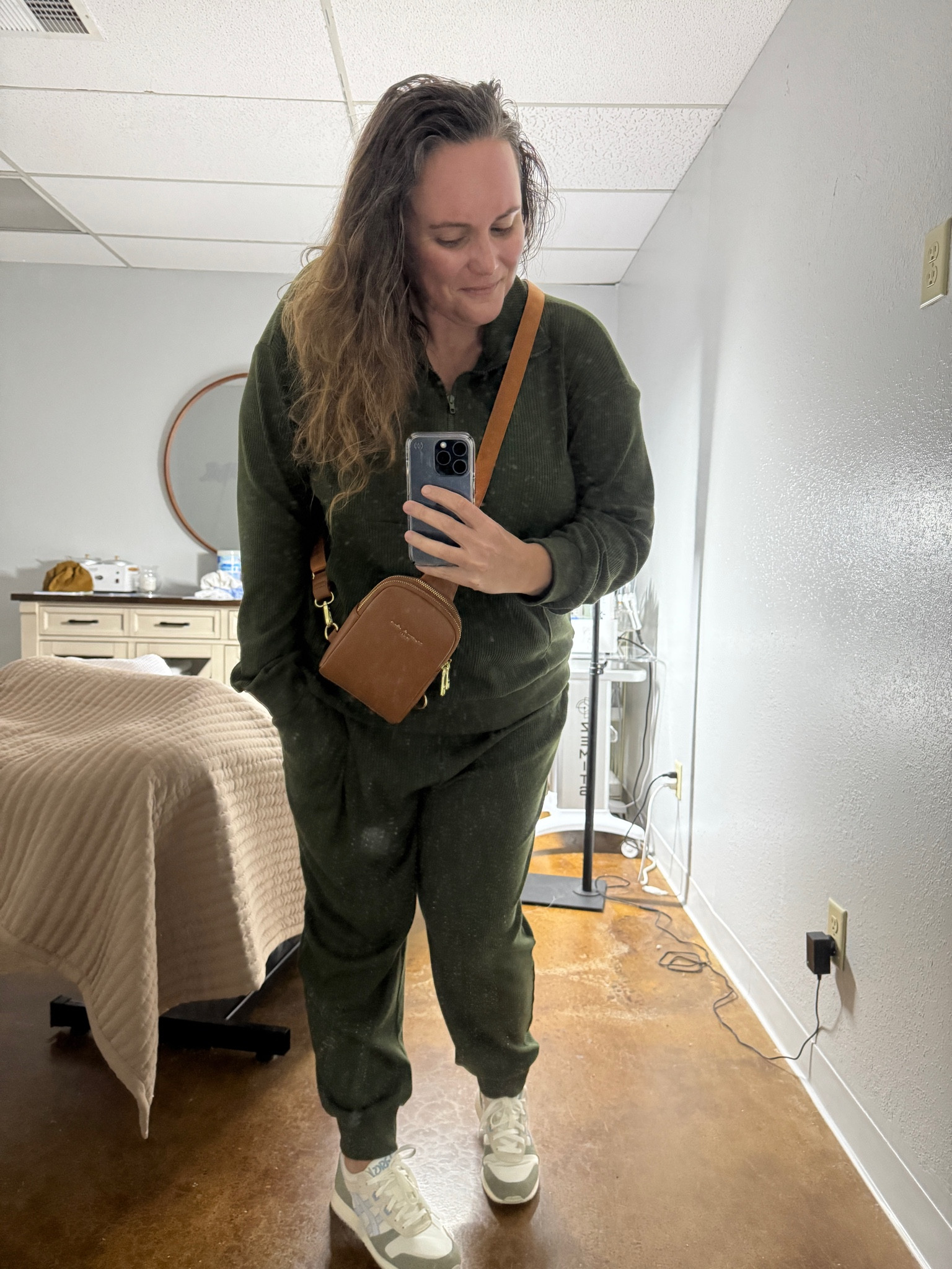 Casually cute for once in my life. 🤣. This set is perfect for travel and that crossbody worked great for full days at a theme park. 