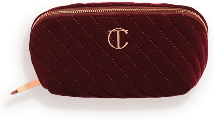 Charlotte Tilbury Travel Makeup Bag of My Dreams - Quilted Velvet Skincare, Fragrance & Cosmetic ... | Amazon (US)