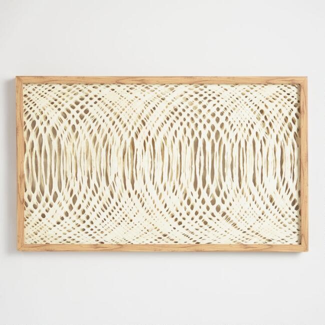Waves Rice Paper Shadow Box Wall Art | World Market