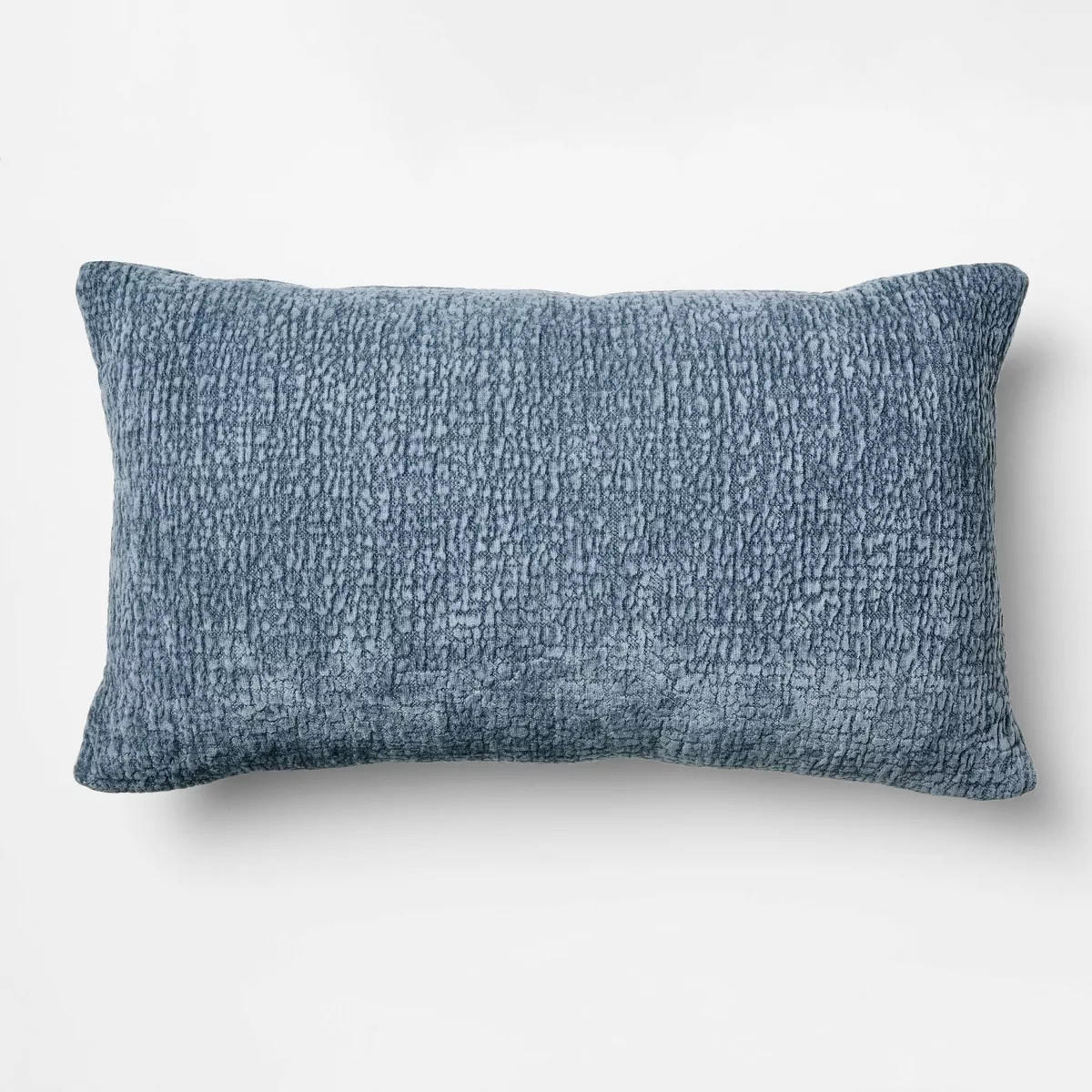 Lumbar Textured Velvet Medium Blue - Threshold™ designed with Studio McGee | Target