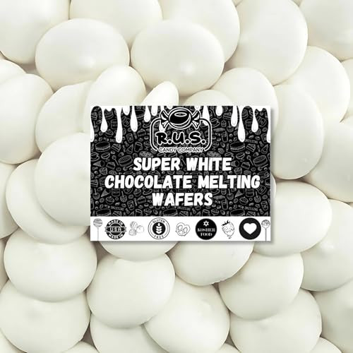 Super White Chocolate Melting Wafers 16oz (1 lb) by RUS Candy Company Perfect for Dipping, Coating, Baking, Molding & More | Amazon (US)