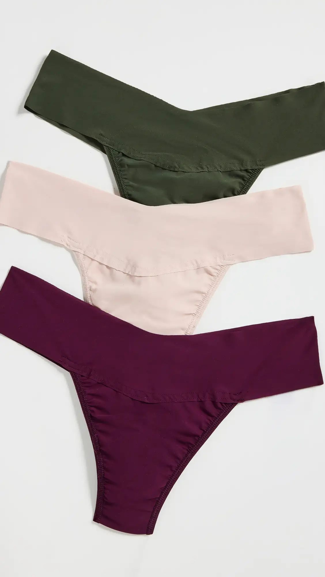 Hanky Panky Breathe Natural Rise Thong 3 Pack | Shopbop | Shopbop