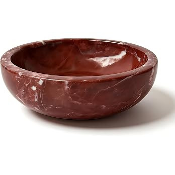 Purple Red Marble Decorative Bowl, 5.9 Inch | Amazon (US)
