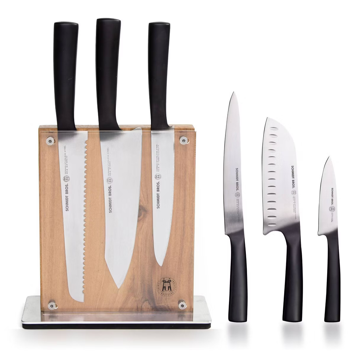Schmidt Brothers Cutlery Carbon 6 7pc Knife Block Set | Target