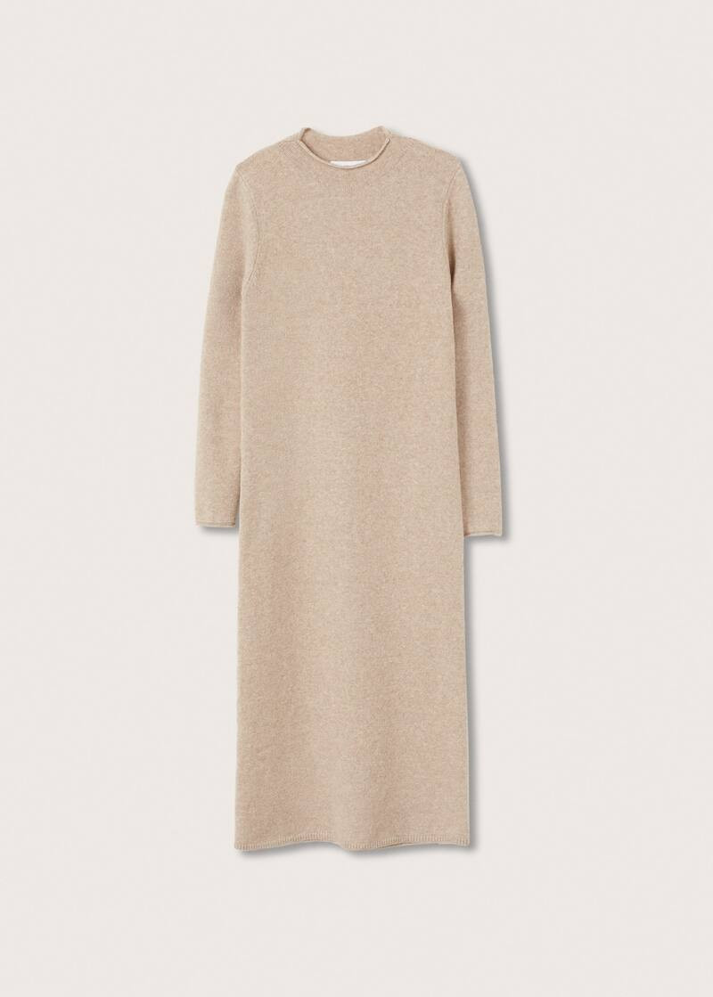 Knitted Perkins neck dress | MANGO (US)