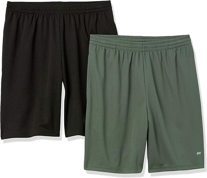 Amazon Essentials Men's Performance Tech Loose-Fit Shorts (Available in Big & Tall), Pack of 2 | Amazon (US)