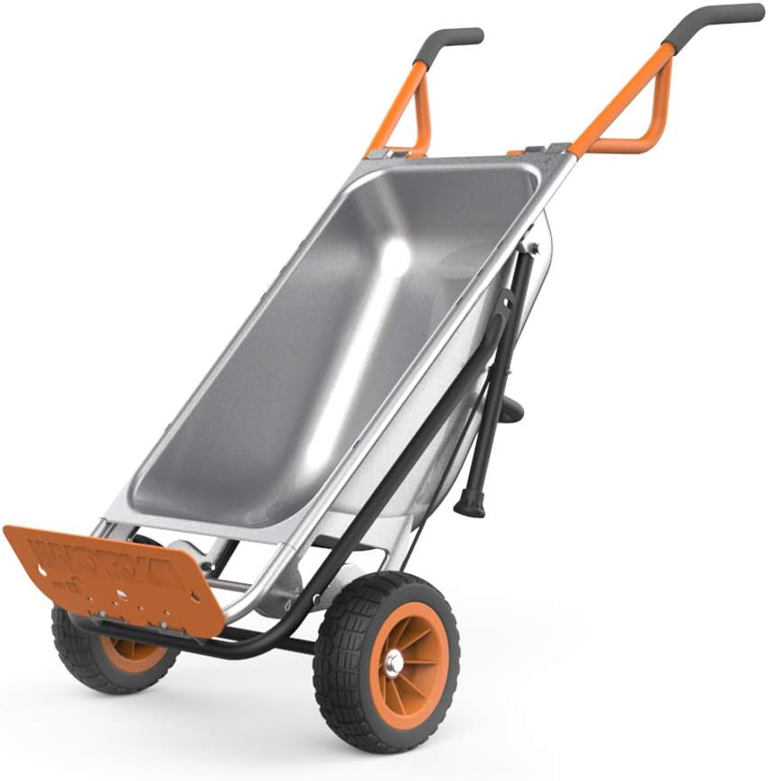 Worx WG050 8-in-1 Aerocart Garden Cart/Wheelbarrow Heavy Duty/Dolly | Amazon (US)