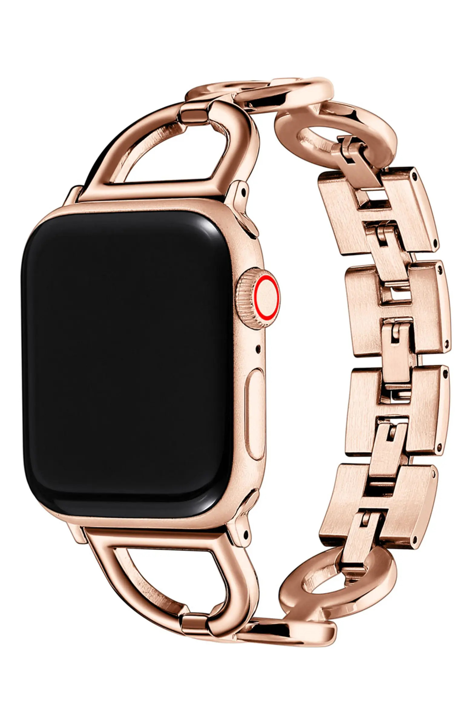 POSH TECH Colette Rose Gold Stainless Steel Apple Watch SE & Series 7/6/5/4/3/2/1 Band | Nordstrom