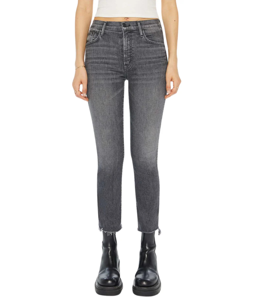 The Insider Crop Step Fray- Up In Smoke | LOLA Boutique