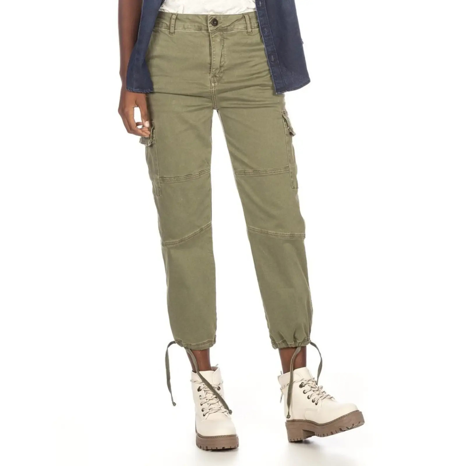 Calças Khelf CALÇA FEMININA CARGO VERDE Verde | Dafiti BR