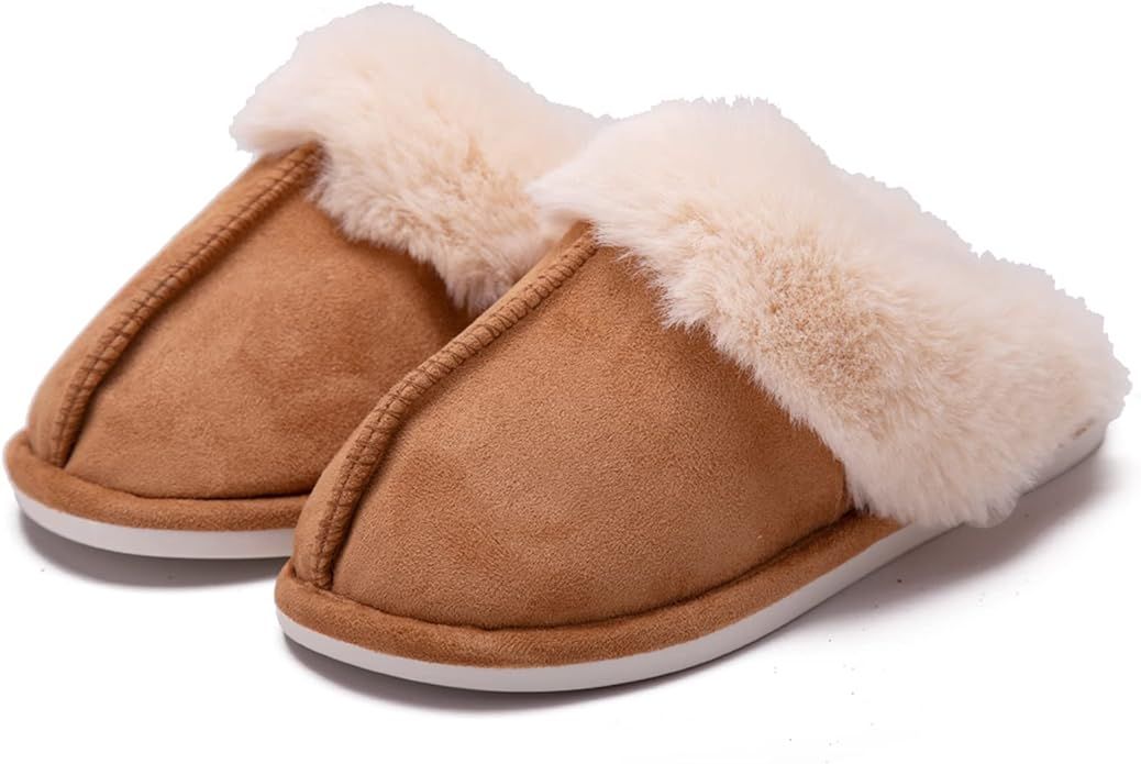 Unisex Men's and Women's Slipper Fluffy Soft Warm House Slippers Cozy Plush for Indoor Outdoor Wi... | Amazon (US)