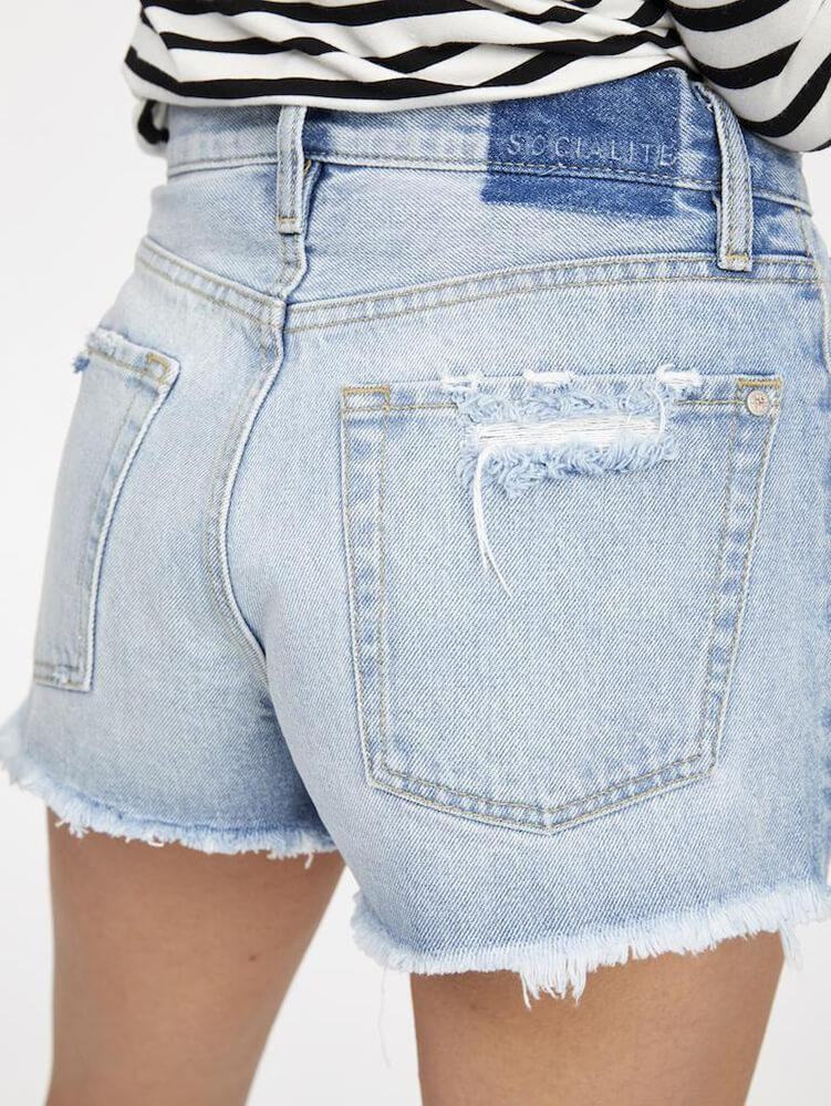 Cruz High Waist Cut-off Short | SOCIALITE Clothing