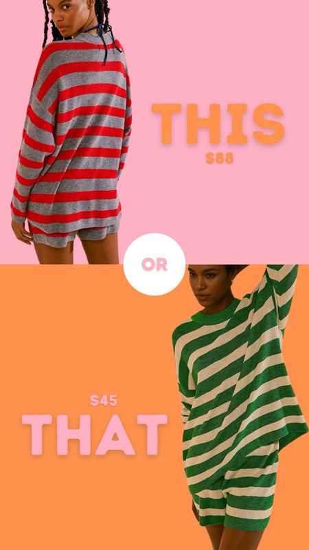 This or that… striped set 

#LTKstyletip #LTKActive #LTKsalealert