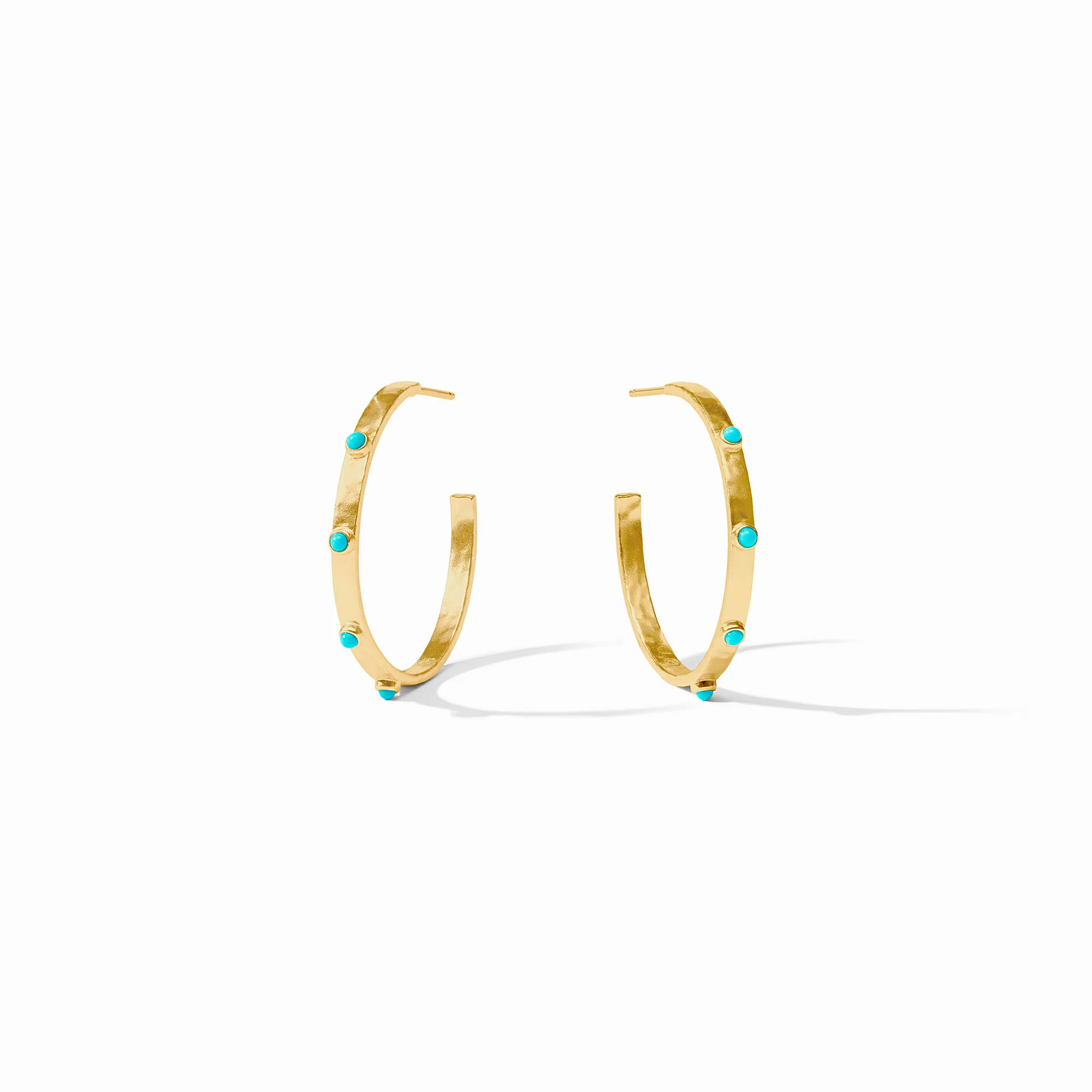 Crescent Stone Hoop Earrings | Julie Vos | Julie Vos