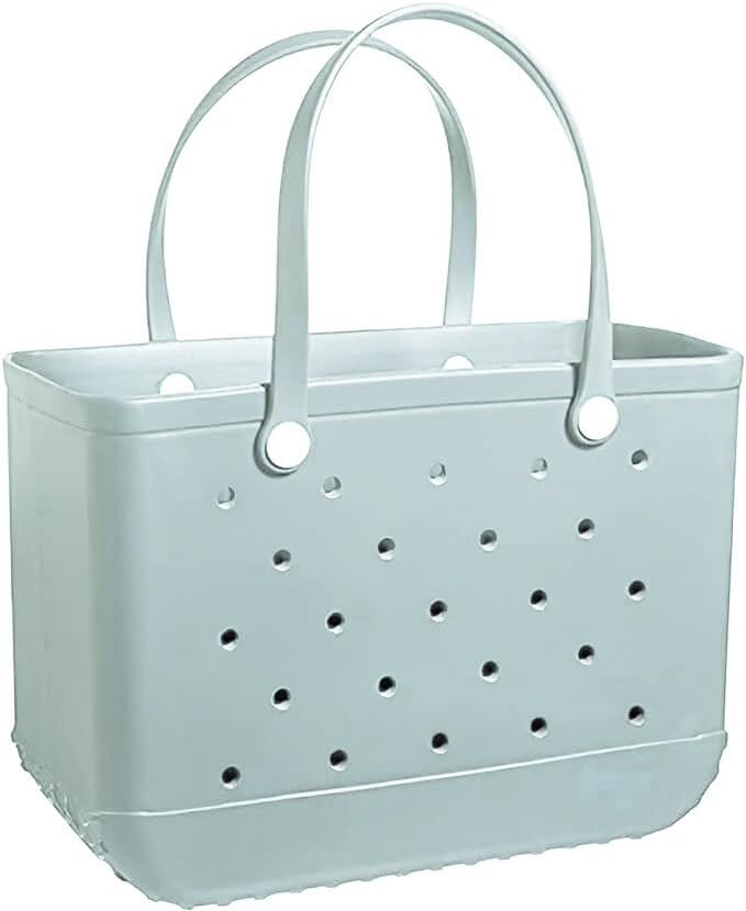 Large Water Resistant Grocery Tote and Beach Bag with Handles | Amazon (US)