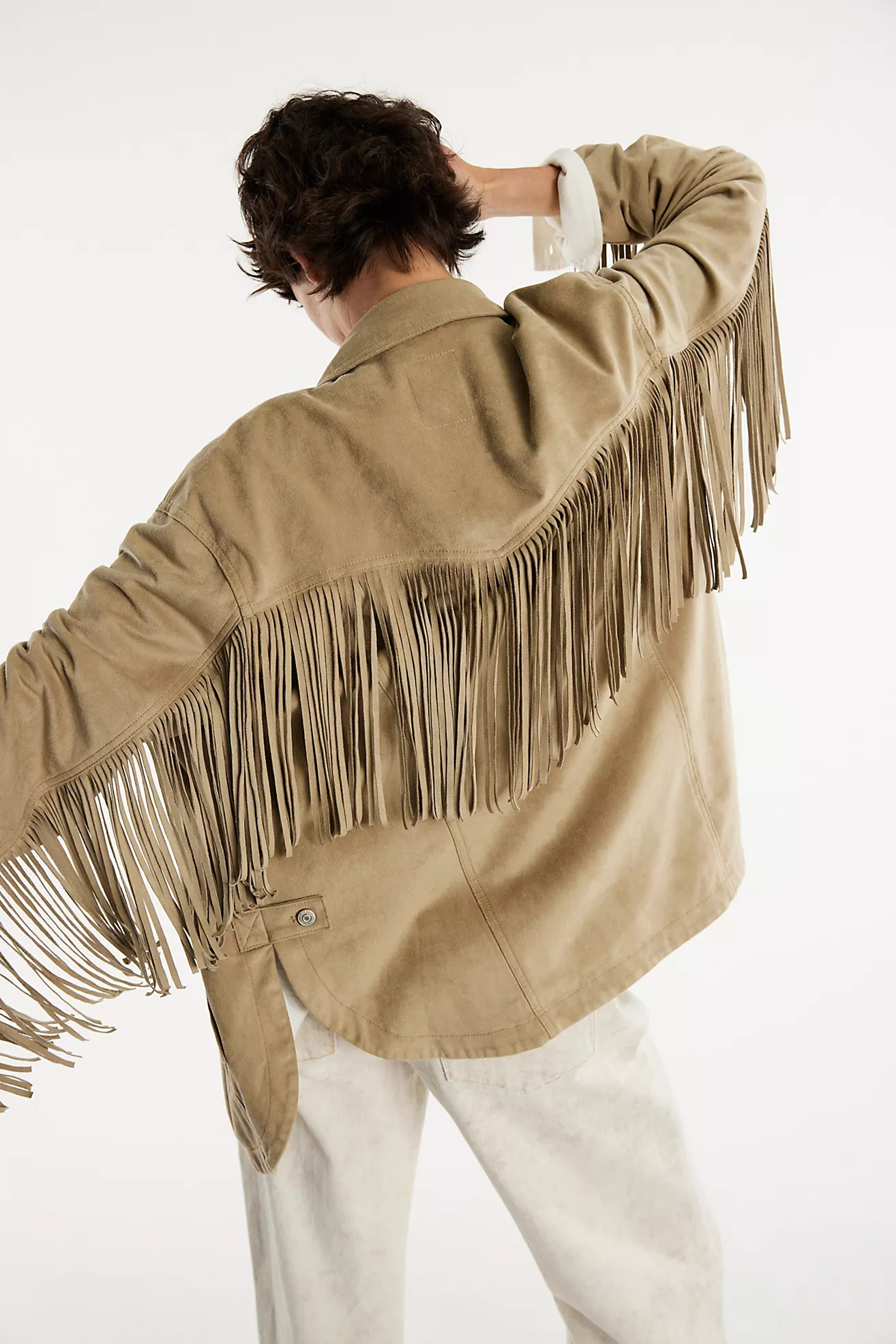 We The Free Fringe Out Vegan Suede Jacket | Free People (Global - UK&FR Excluded)