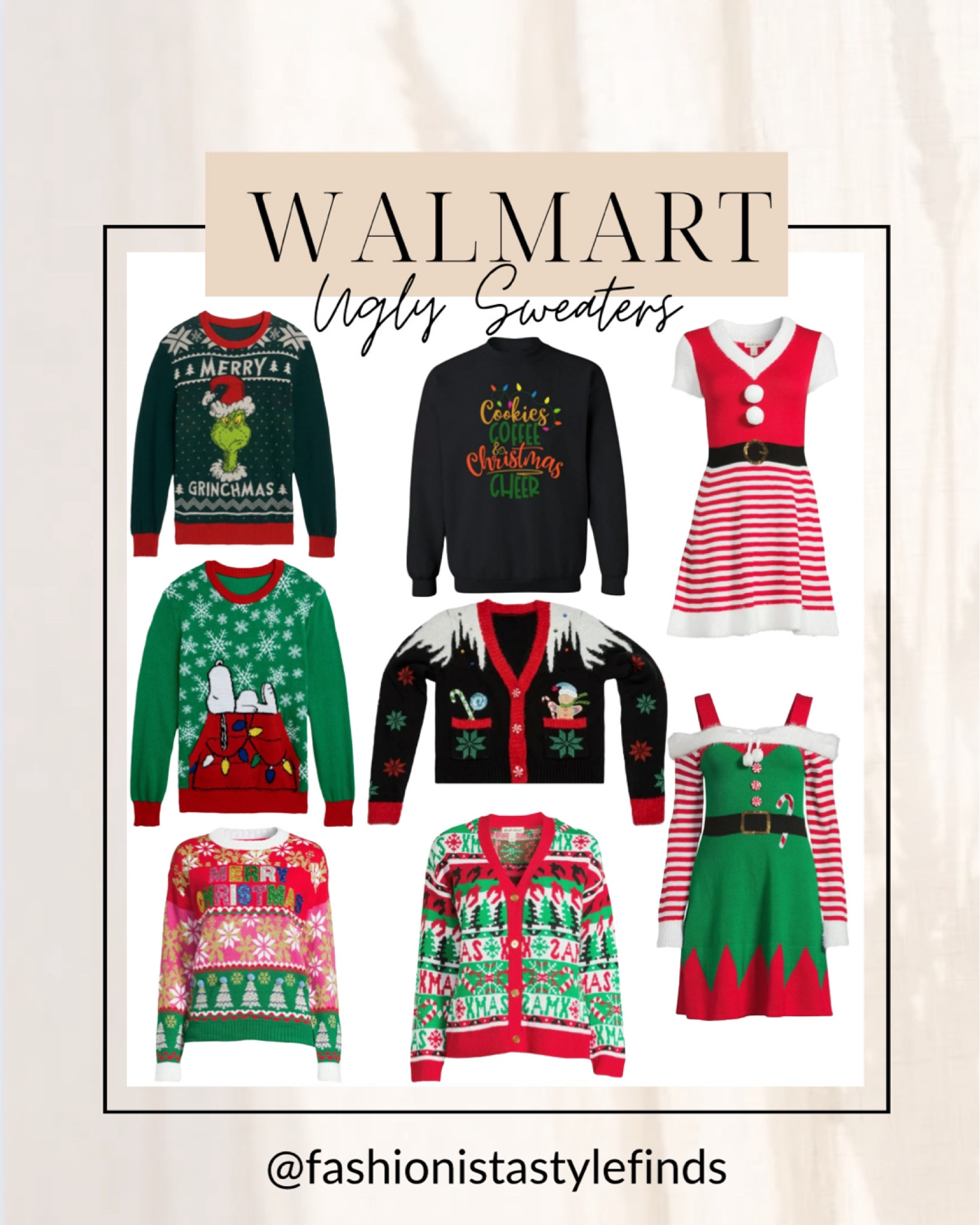Ugly Sweaters at Walmart. Follow me @fashionistastylefinds for more fashion finds💕

Ugly sweaters, sweaters, cardigans, holiday outfits, Christmas outfits, gift guide, gift for herr



#LTKHoliday #LTKfindsunder50 #LTKGiftGuide